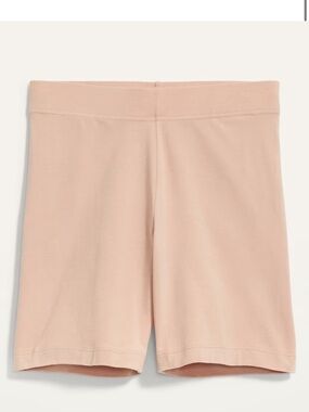 NWOT Old Navy High-Waisted Jersey Biker Shorts -- 6-inch inseam size L in frappe